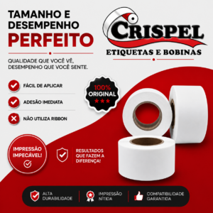 ETIQUETA 40X40 TÉRMICO pct 6 unidades