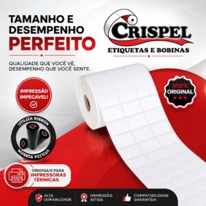 Etiqueta Termica 33x22mm 3 Colunas 35 mts